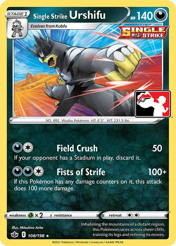 Single Strike Urshifu (108/198) [Prize Pack Series One] | Gear Gaming Fayetteville