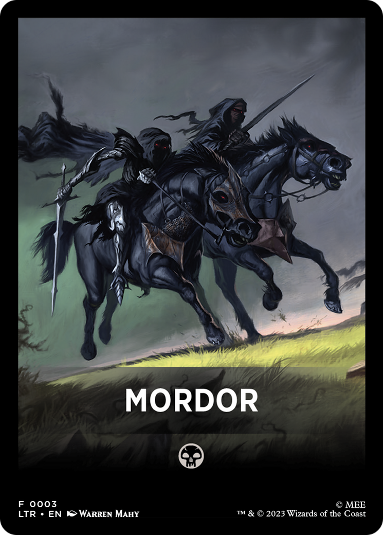 Mordor Theme Card [The Lord of the Rings: Tales of Middle-Earth Tokens] | Gear Gaming Fayetteville