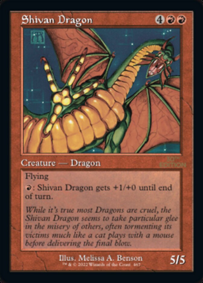 Shivan Dragon (Retro) [30th Anniversary Edition] | Gear Gaming Fayetteville