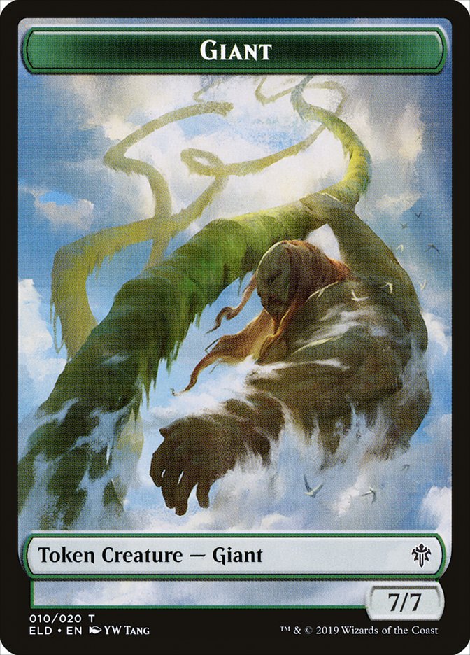 Giant Token [Throne of Eldraine Tokens] | Gear Gaming Fayetteville