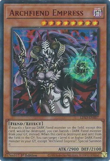 Archfiend Empress (Red) [LDS3-EN007] Ultra Rare | Gear Gaming Fayetteville