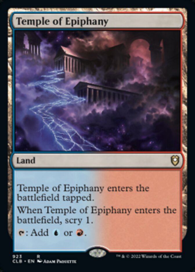 Temple of Epiphany [Commander Legends: Battle for Baldur's Gate] | Gear Gaming Fayetteville