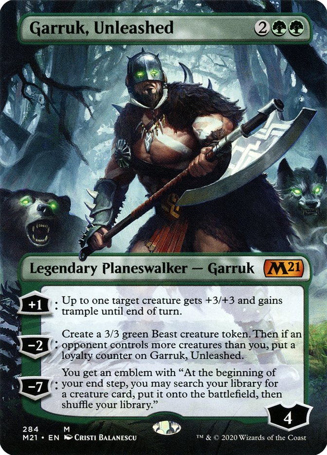 Garruk, Unleashed (Borderless) [Core Set 2021] | Gear Gaming Fayetteville