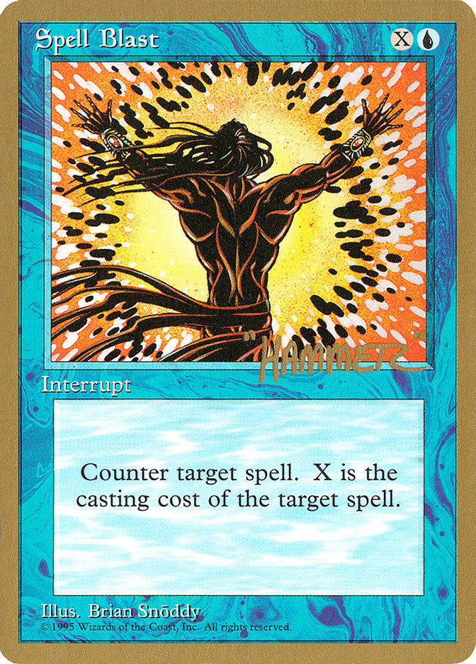 Spell Blast (Shawn "Hammer" Regnier) [Pro Tour Collector Set] | Gear Gaming Fayetteville