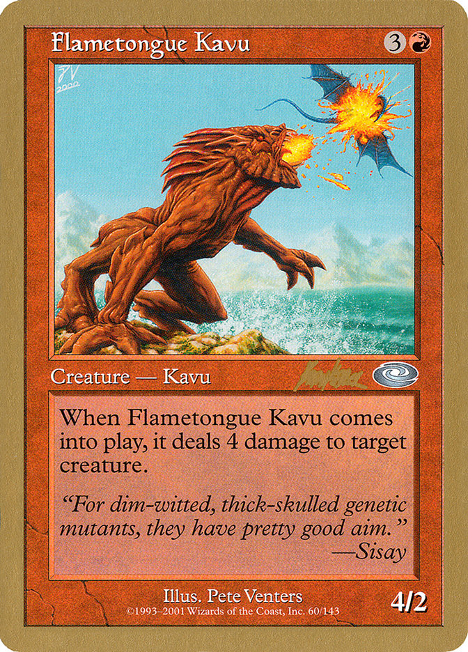 Flametongue Kavu (Brian Kibler) [World Championship Decks 2002] | Gear Gaming Fayetteville