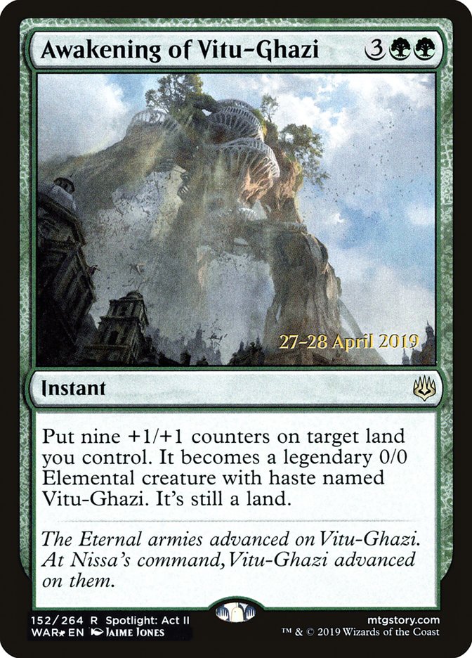 Awakening of Vitu-Ghazi [War of the Spark Prerelease Promos] | Gear Gaming Fayetteville