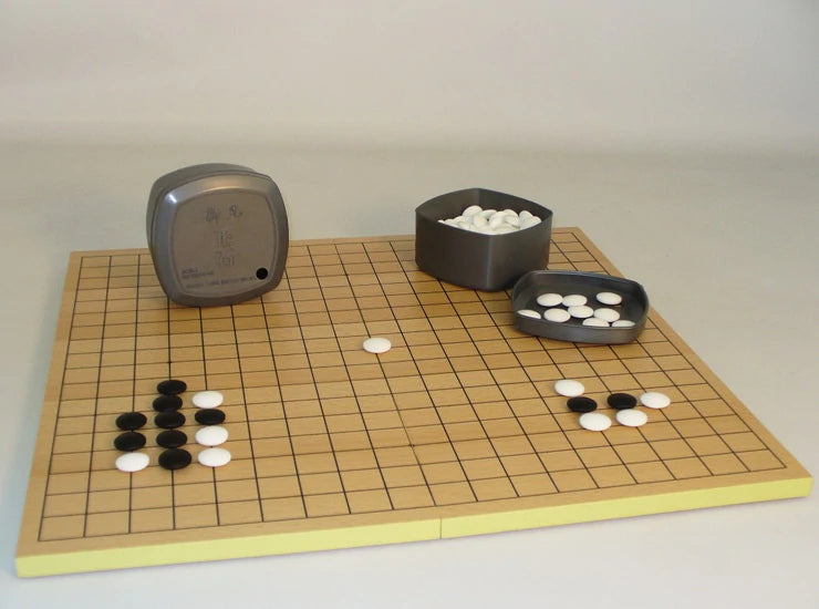 Slotted Wood GO Board w/ GO Stones and Plastic Bowls | Gear Gaming Fayetteville