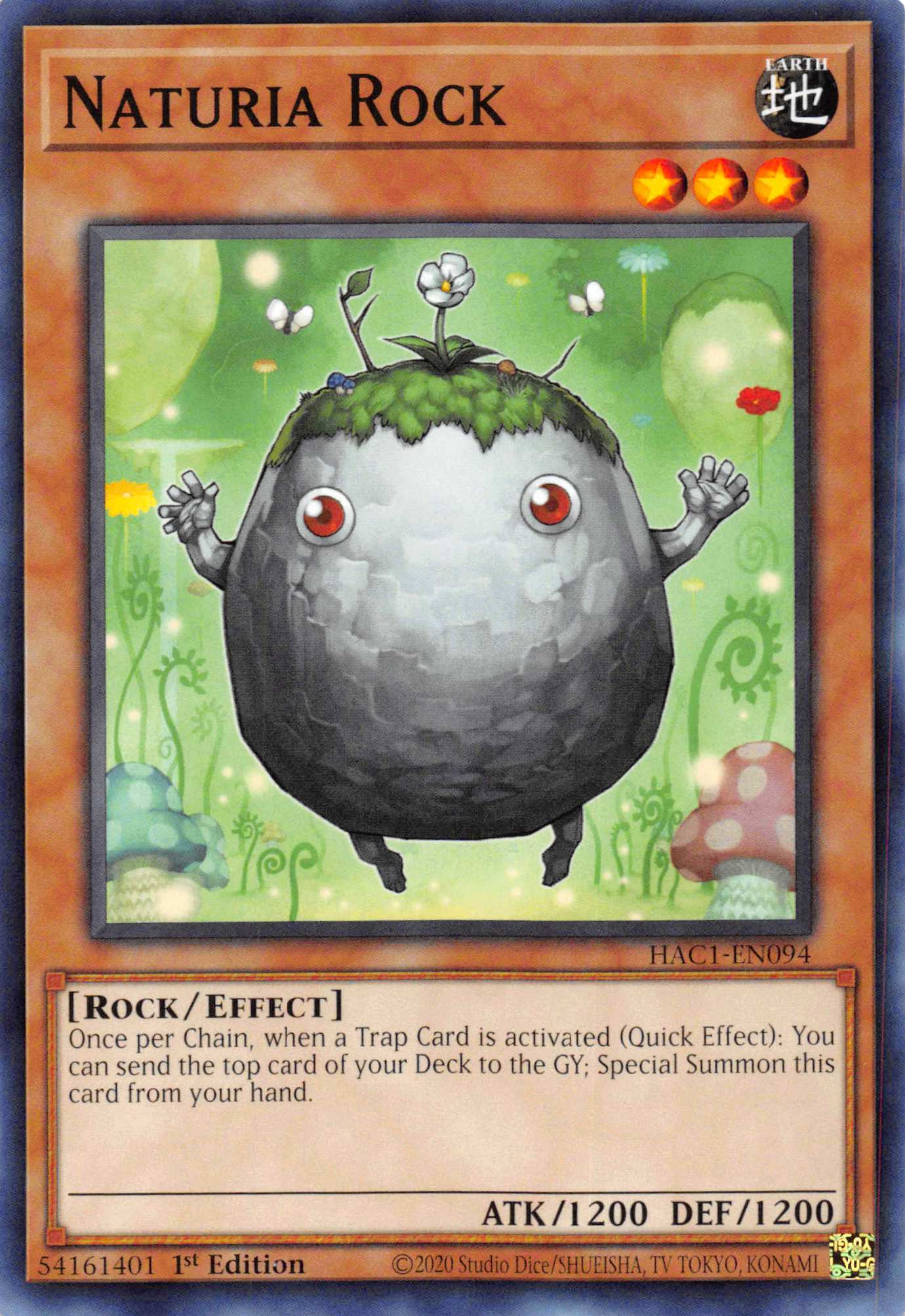 Naturia Rock [HAC1-EN094] Common | Gear Gaming Fayetteville