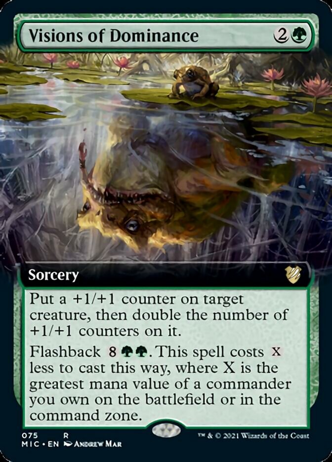 Visions of Dominance (Extended Art) [Innistrad: Midnight Hunt Commander] | Gear Gaming Fayetteville