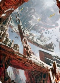 Mountain 3 Art Card [Zendikar Rising Art Series] | Gear Gaming Fayetteville