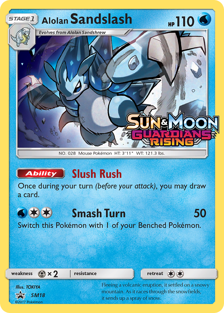 Alolan Sandslash (SM18) (Prerelease Promo) [Sun & Moon: Black Star Promos] | Gear Gaming Fayetteville