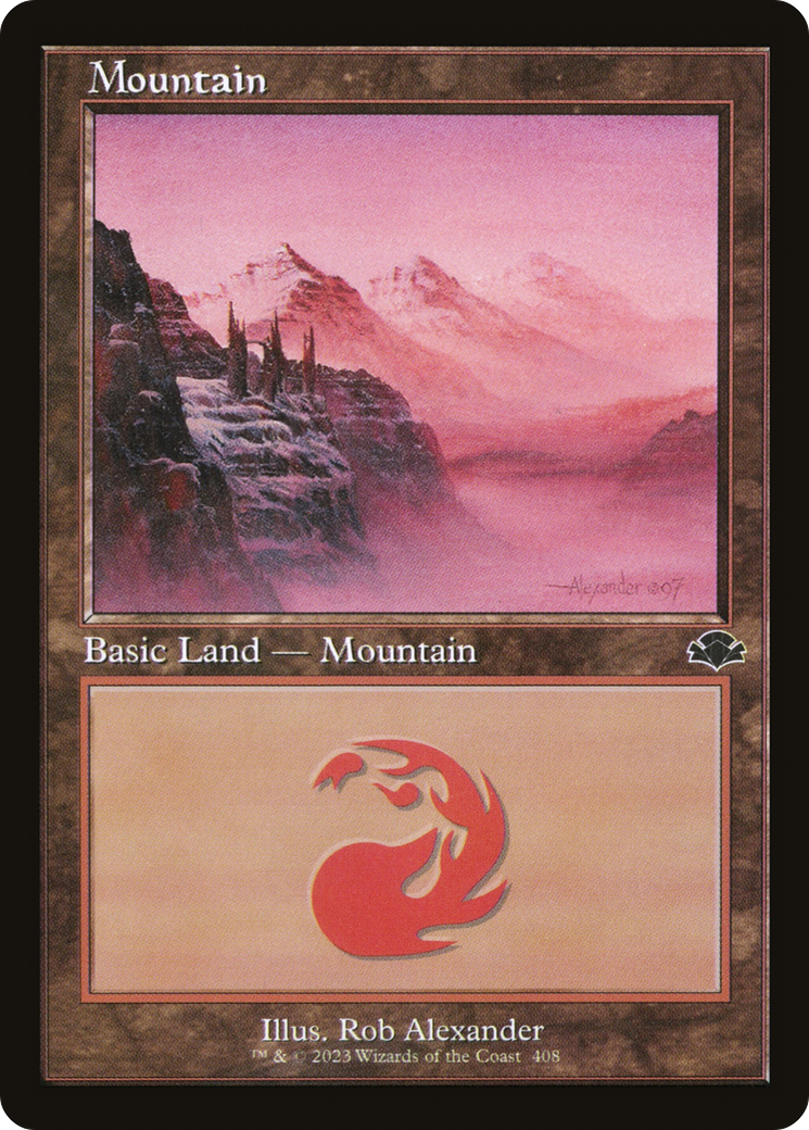 Mountain (408) (Retro) [Dominaria Remastered] | Gear Gaming Fayetteville