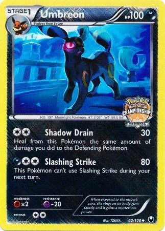 Umbreon (60/108) (Regional Championship Promo) [Black & White: Dark Explorers] | Gear Gaming Fayetteville