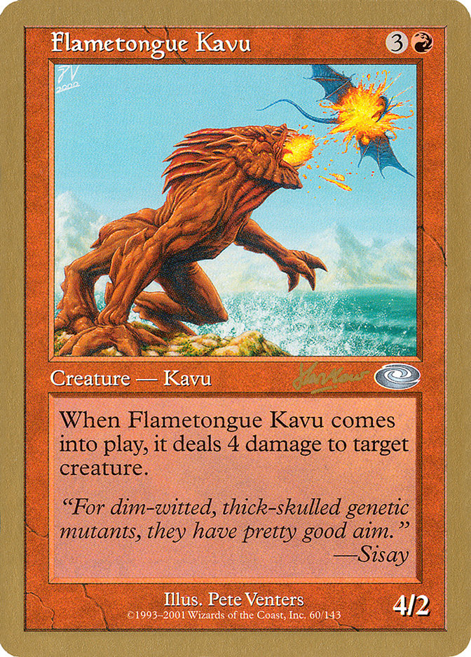 Flametongue Kavu (Sim Han How) [World Championship Decks 2002] | Gear Gaming Fayetteville