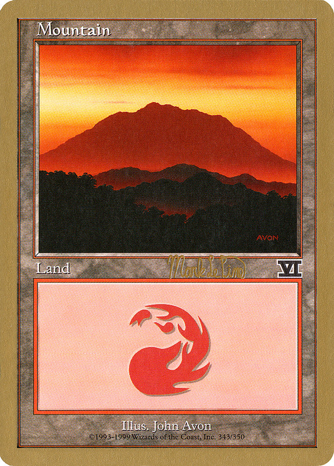 Mountain (mlp346a) (Mark Le Pine) [World Championship Decks 1999] | Gear Gaming Fayetteville