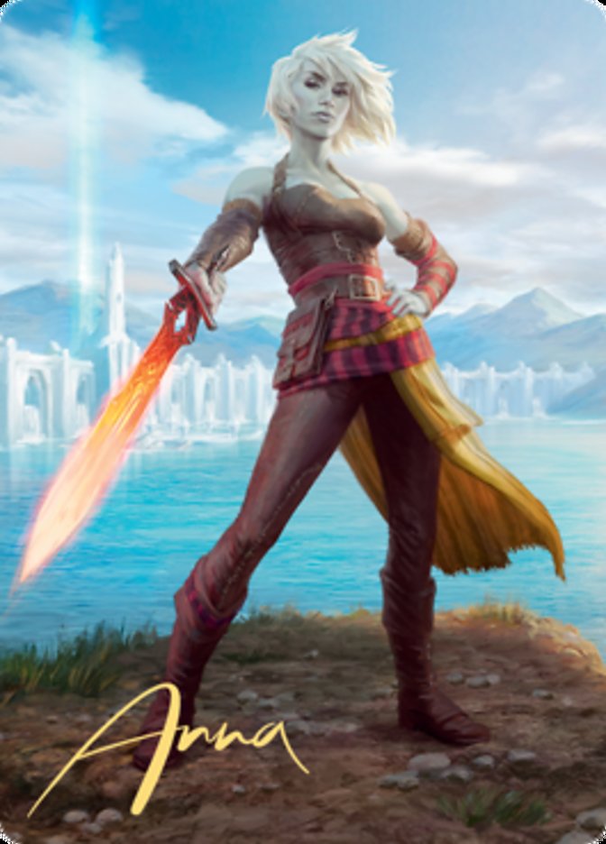 Nahiri, Heir of the Ancients 1 Art Card (Gold-Stamped Signature) [Zendikar Rising Art Series] | Gear Gaming Fayetteville