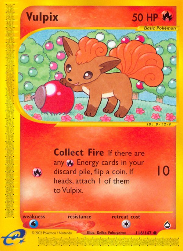 Vulpix (116/147) [Aquapolis] | Gear Gaming Fayetteville