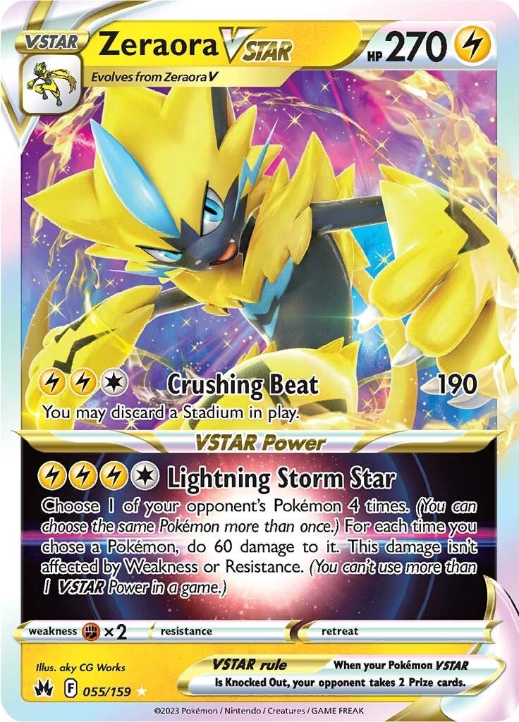 Zeraora VSTAR (055/159) [Sword & Shield: Crown Zenith] | Gear Gaming Fayetteville