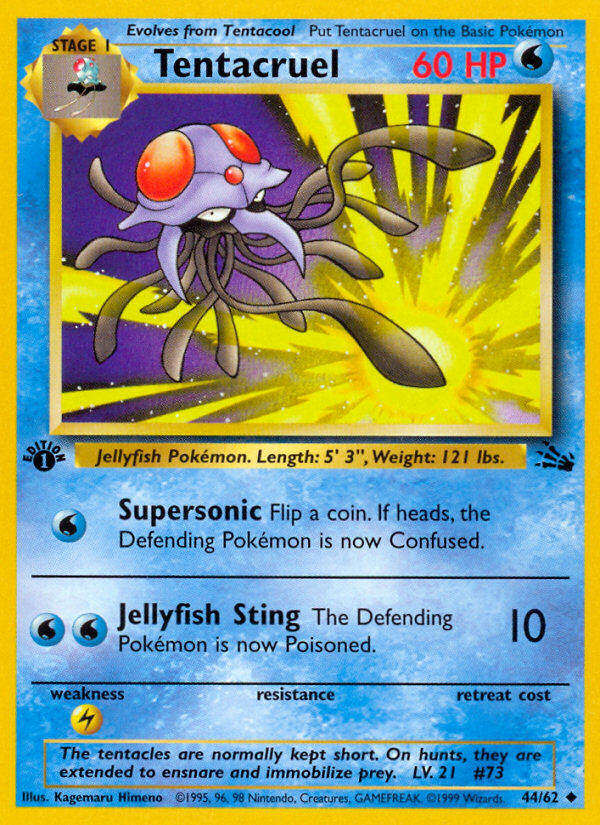 Tentacruel (44/62) [Fossil 1st Edition] | Gear Gaming Fayetteville