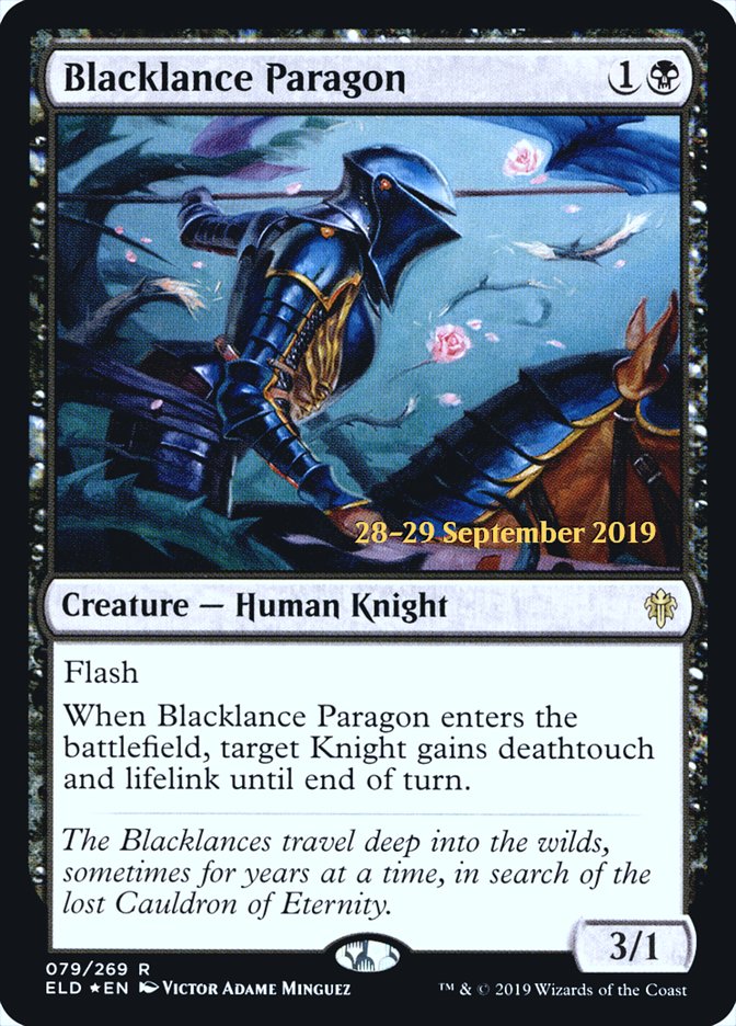 Blacklance Paragon [Throne of Eldraine Prerelease Promos] | Gear Gaming Fayetteville