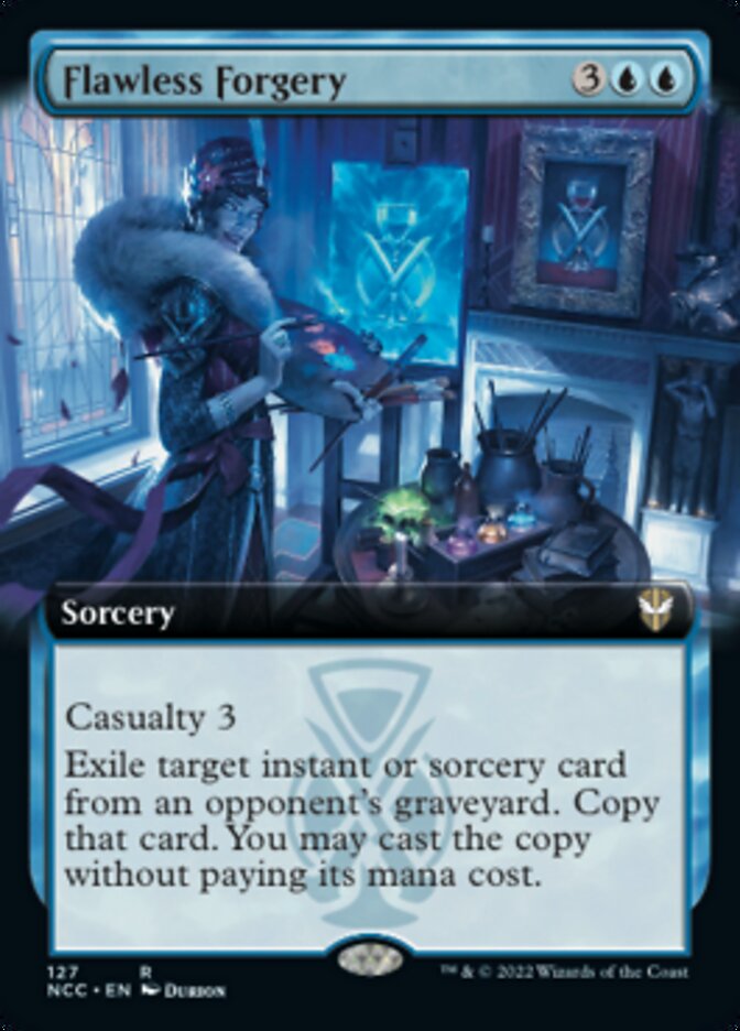 Flawless Forgery (Extended Art) [Streets of New Capenna Commander] | Gear Gaming Fayetteville