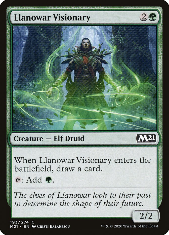 Llanowar Visionary [Core Set 2021] | Gear Gaming Fayetteville