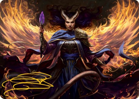 Farideh, Devil's Chosen Art Card (Gold-Stamped Signature) [Dungeons & Dragons: Adventures in the Forgotten Realms Art Series] | Gear Gaming Fayetteville