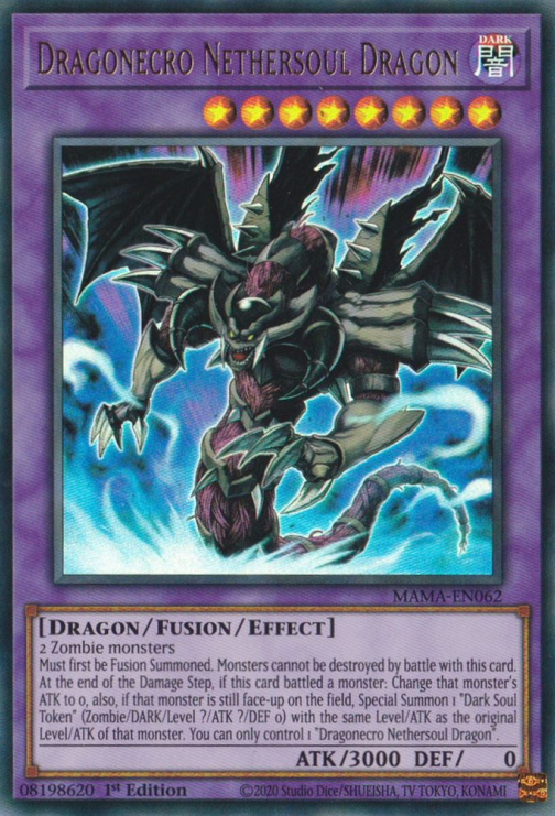 Dragonecro Nethersoul Dragon [MAMA-EN062] Ultra Rare | Gear Gaming Fayetteville