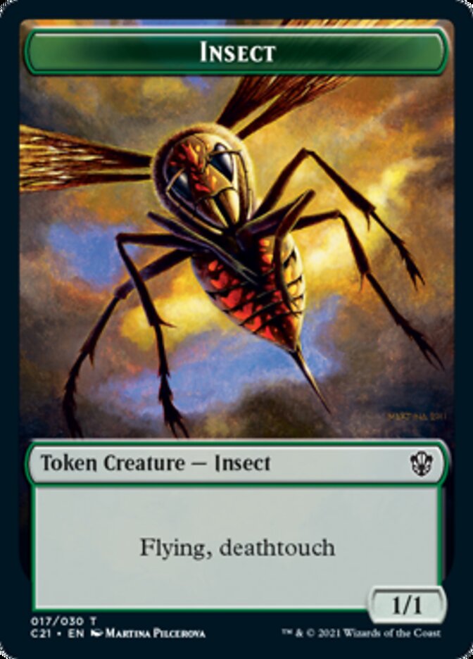 Beast (011) // Insect Double-Sided Token [Commander 2021 Tokens] | Gear Gaming Fayetteville