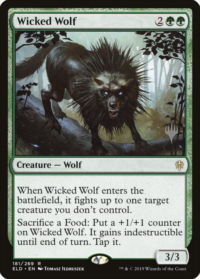 Wicked Wolf (Promo Pack) [Throne of Eldraine Promos] | Gear Gaming Fayetteville