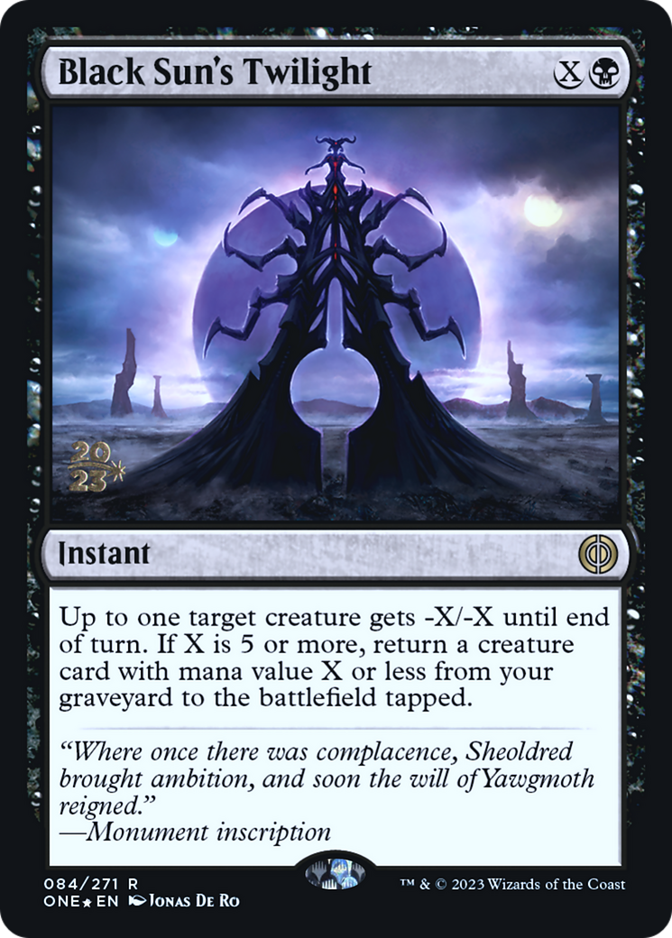 Black Sun's Twilight [Phyrexia: All Will Be One Prerelease Promos] | Gear Gaming Fayetteville