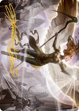 Sigarda's Splendor Art Card (Gold-Stamped Signature) [Innistrad: Midnight Hunt Art Series] | Gear Gaming Fayetteville