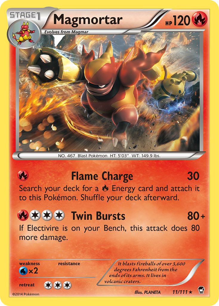 Magmortar (11/111) [XY: Furious Fists] | Gear Gaming Fayetteville