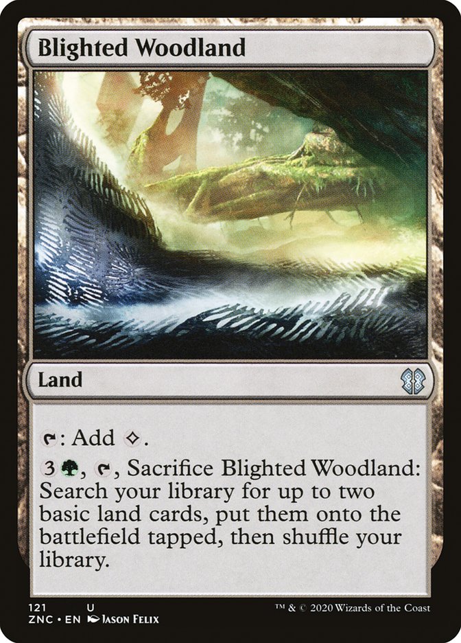 Blighted Woodland [Zendikar Rising Commander] | Gear Gaming Fayetteville