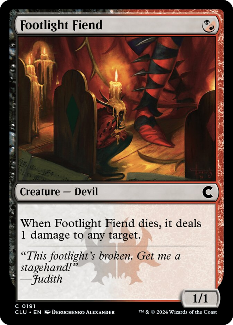 Footlight Fiend [Ravnica: Clue Edition] | Gear Gaming Fayetteville