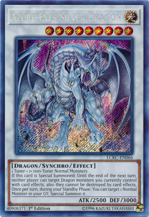 Azure-Eyes Silver Dragon [LCKC-EN066] Secret Rare | Gear Gaming Fayetteville