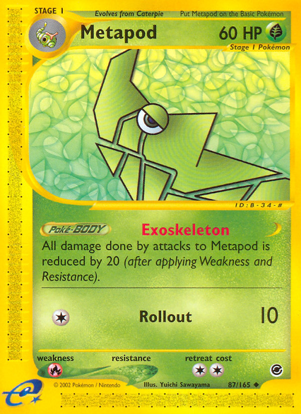 Metapod (87/165) [Expedition: Base Set] | Gear Gaming Fayetteville