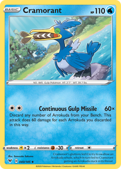 Cramorant (040/185) [Sword & Shield: Vivid Voltage] | Gear Gaming Fayetteville