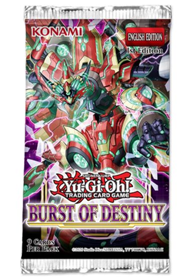 Yu-Gi-Oh! Burst of Destiny - Booster Pack | Gear Gaming Fayetteville