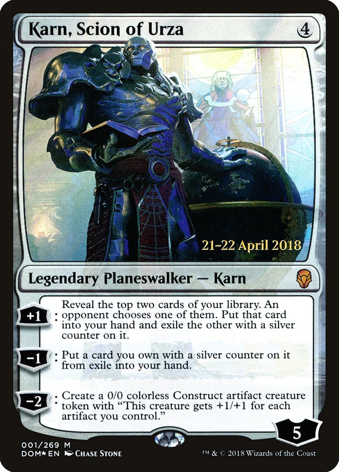 Karn, Scion of Urza [Dominaria Prerelease Promos] | Gear Gaming Fayetteville