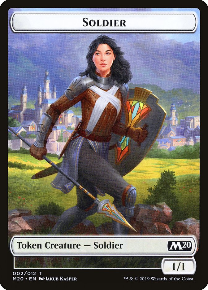 Soldier Token [Core Set 2020 Tokens] | Gear Gaming Fayetteville