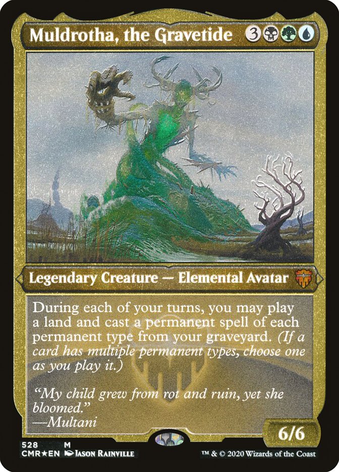 Muldrotha, the Gravetide (Etched) [Commander Legends] | Gear Gaming Fayetteville