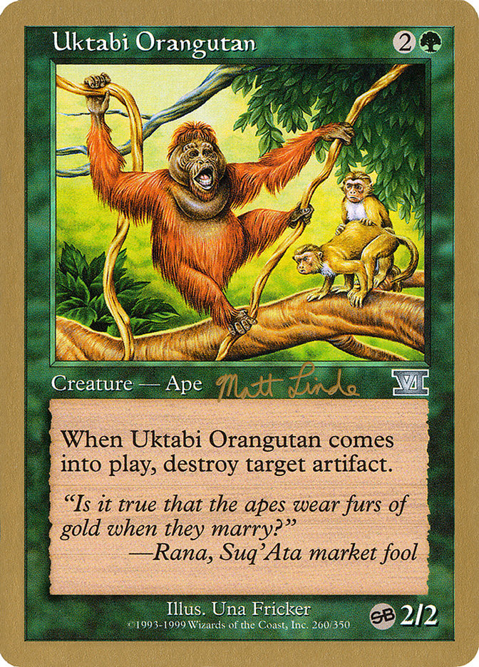 Uktabi Orangutan (Matt Linde) (SB) [World Championship Decks 1999] | Gear Gaming Fayetteville