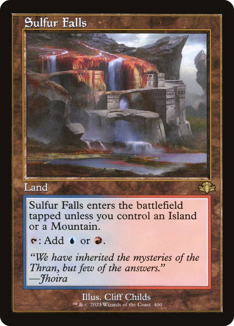 Sulfur Falls (Retro) [Dominaria Remastered] | Gear Gaming Fayetteville