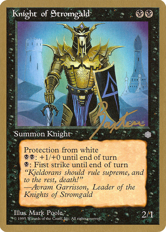 Knight of Stromgald (George Baxter) [Pro Tour Collector Set] | Gear Gaming Fayetteville