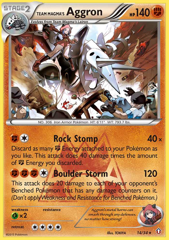 Team Magma's Aggron (14/34) [XY: Double Crisis] | Gear Gaming Fayetteville