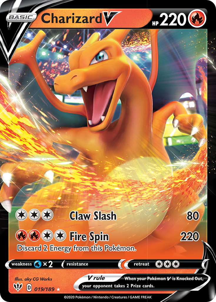 Charizard V (019/189) [Sword & Shield: Darkness Ablaze] | Gear Gaming Fayetteville