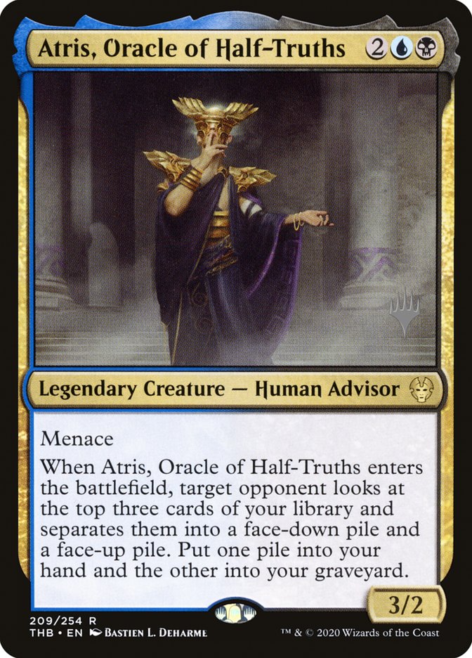 Atris, Oracle of Half-Truths (Promo Pack) [Theros Beyond Death Promos] | Gear Gaming Fayetteville