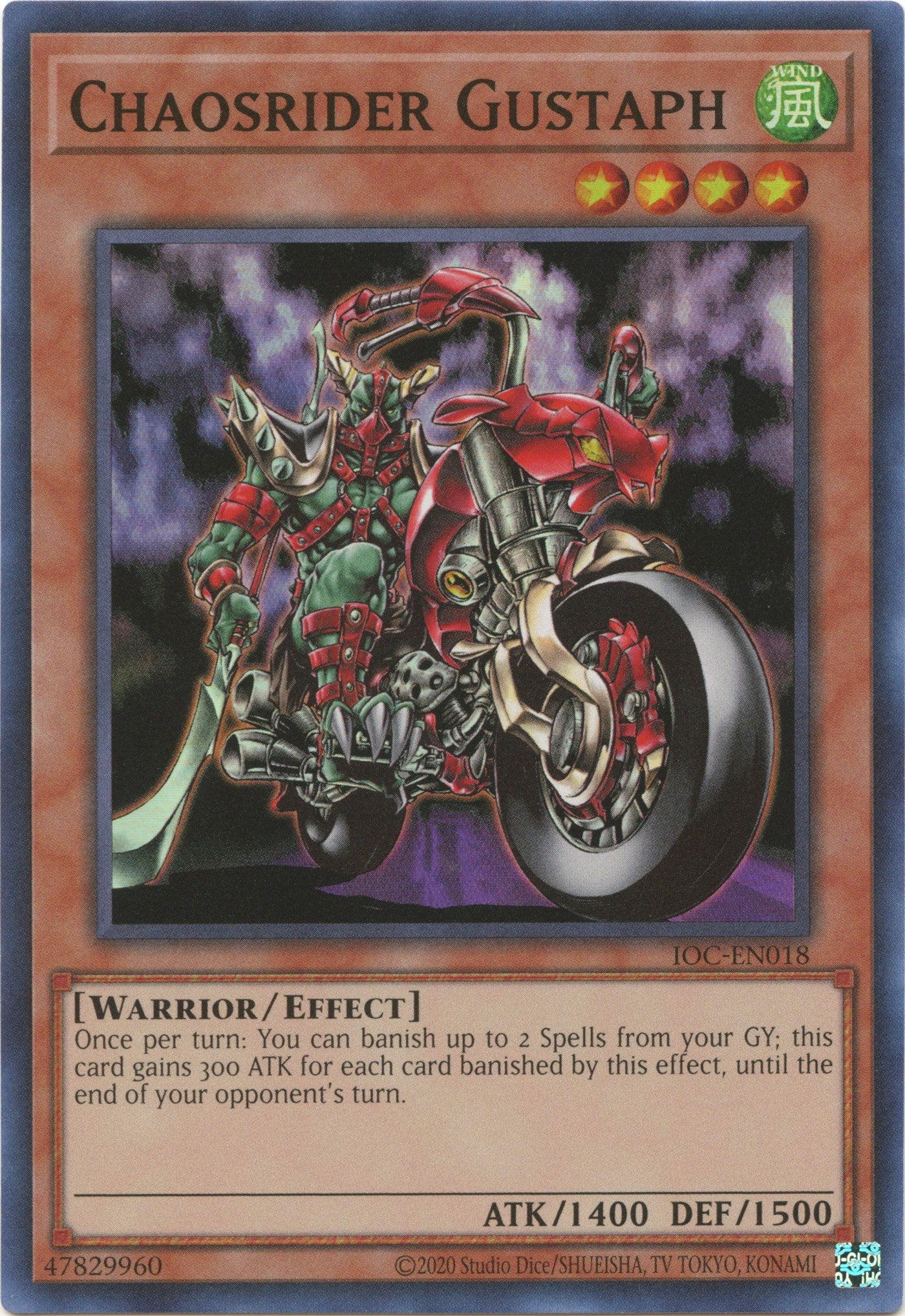 Chaosrider Gustaph (25th Anniversary) [IOC-EN018] Super Rare | Gear Gaming Fayetteville