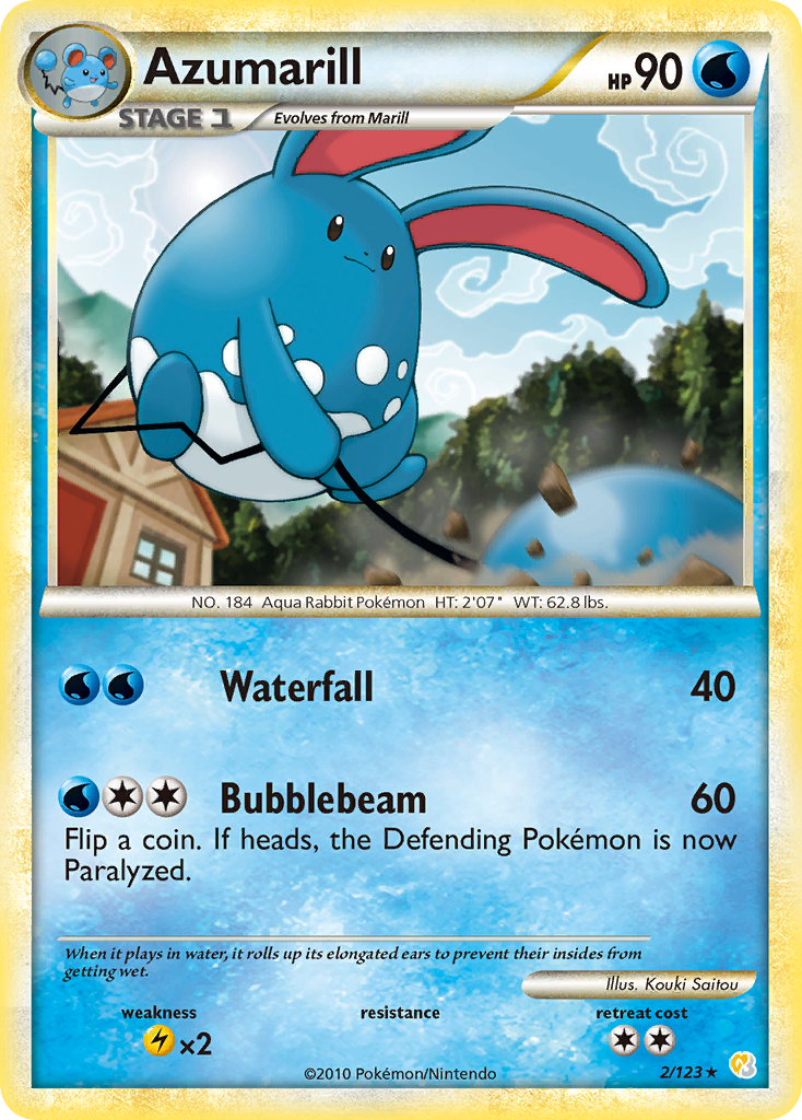 Azumarill (2/123) [HeartGold & SoulSilver: Base Set] | Gear Gaming Fayetteville